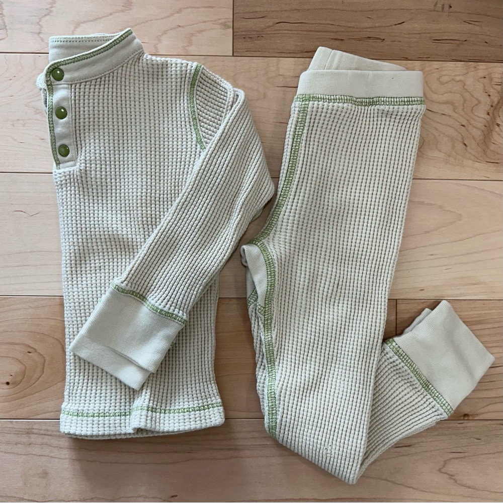 Misha And Puff Waffle Pajama set in string size 3